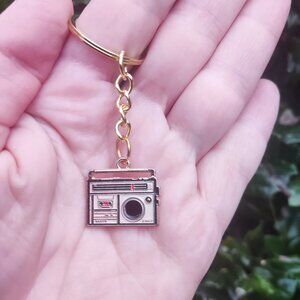 Retro Boombox Keychain